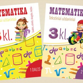 Reda Jaseliūnienė. MATEMATIKA. Tekstiniai uždaviniai. Komplektas 3 klasei, 1-2 dalys