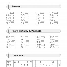 Reda Jaseliūnienė. MATEMATIKA. Savarankiški darbai 3 klasei