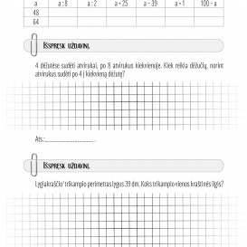 Reda Jaseliūnienė. MATEMATIKA. Savarankiški darbai 3 klasei