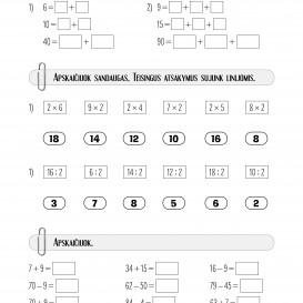 MATEMATIKA. Savarankiški darbai 2 klasei. R. Jaseliūnienė.