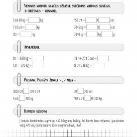 MATEMATIKA. Savarankiški darbai 4 klasei. R. Jaseliūnienė