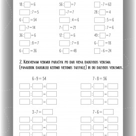DAUGINK IR DALINK.  Daugybos lentelę pažink! Mokymo priemonė 2–3  klasių mokiniams