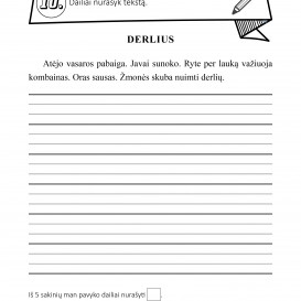 TEKSTĄ DAILIAI NURAŠYK! 1 klasė