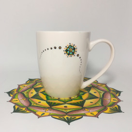 Puodelis „Pabudimo mandala“