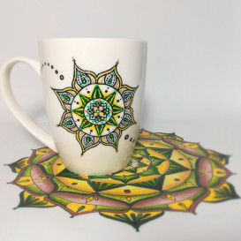 Puodelis „Pabudimo mandala“