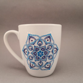 Puodelis „Žiemos mandala“