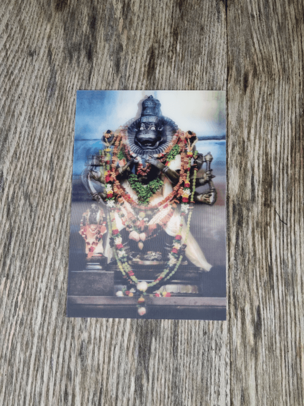 3D Nrisimhadeva paveiksliukas su Mantra