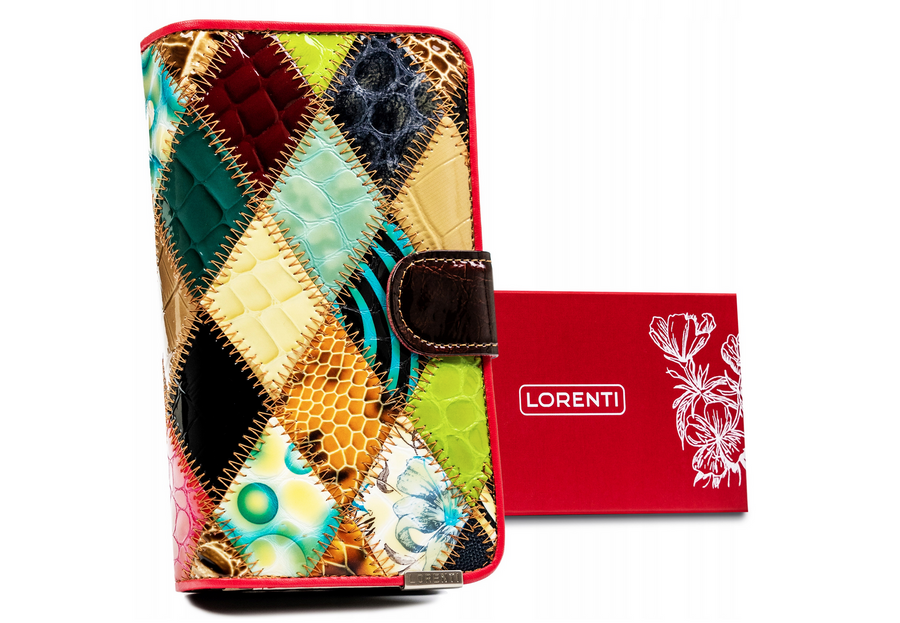 Odinė piniginė Lorenti multicolor
