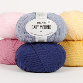 BABY MERINO UNI COLOUR 01 white