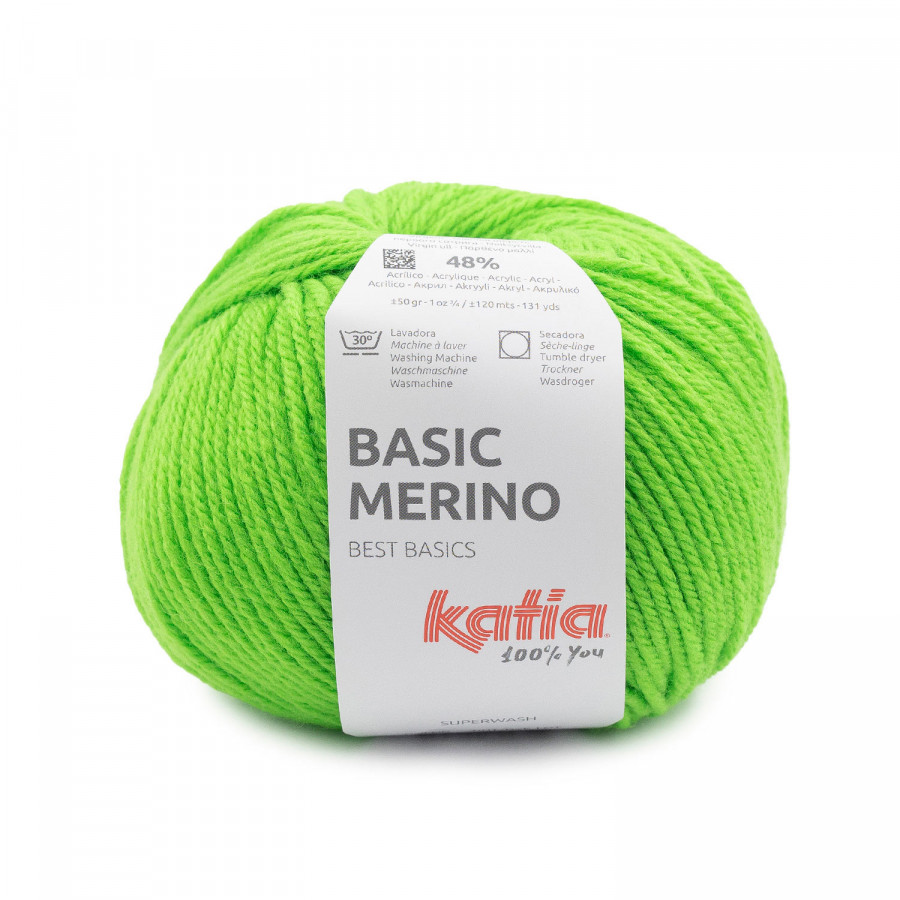 Basic merino Neon green (Nr. 95)