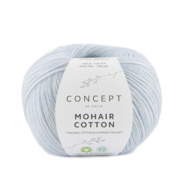 MOHAIR COTTON Pastel blue (Nr. 86)