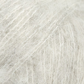 BRUSHED ALPACA SILK UNI COLOUR 35 pearl grey