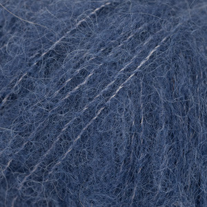 BRUSHED ALPACA SILK UNI COLOUR 39 navy blue