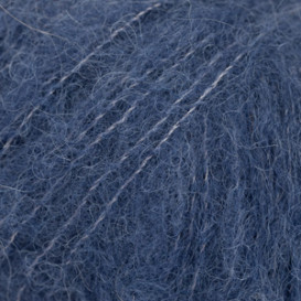 BRUSHED ALPACA SILK UNI COLOUR 39 navy blue