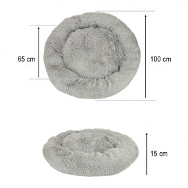 Pilkas gultas 100cm.