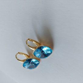 Auskarai "Kavadratukai" su swarovski