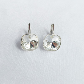 Auskarai "Kavadratukai" su swarovski