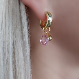 Auskarai rinkės su swarovski ir hematitu