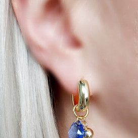 Auskarai rinkės su swarovski ir hematitu