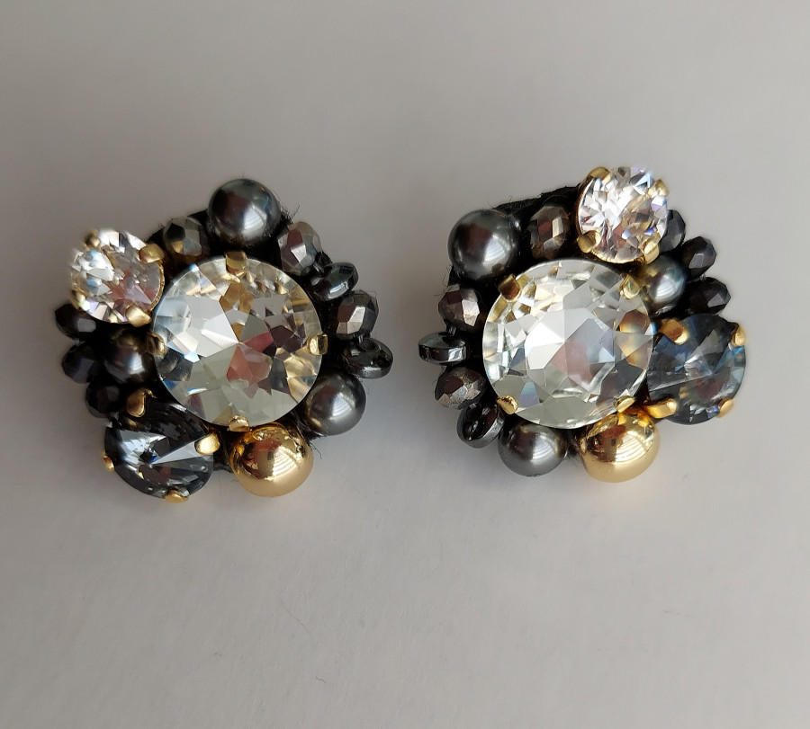 Auskarai su swarovski kristalais 925