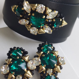 Puošnūs auskarai su swarovski