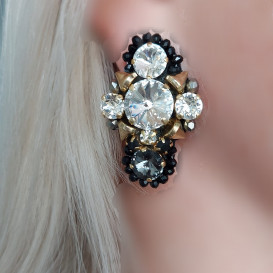Puošnūs auskarai su swarovski