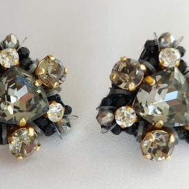 Puošnūs auskarai su swarovski