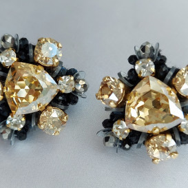 Puošnūs auskarai su swarovski