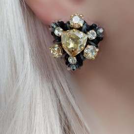 Puošnūs auskarai su swarovski