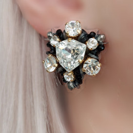 Puošnūs auskarai su swarovski