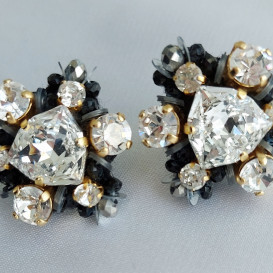 Puošnūs auskarai su swarovski