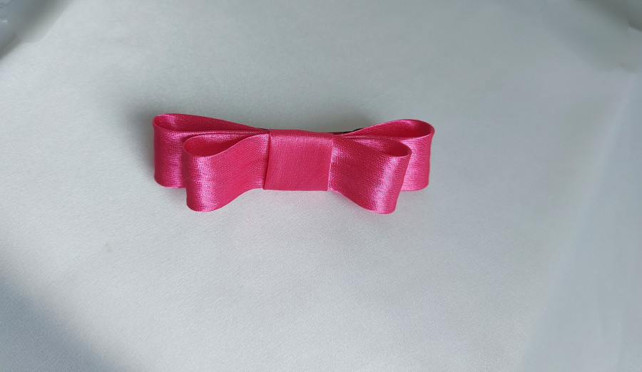 Plaukų segtukas- kaspinukas Neon Roze