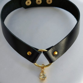 Odinis kaklo papuošalas su swarovski akute
