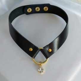 Odinis kaklo papuošalas su swarovski "Rombas"