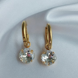 Odinis kaklo papuošalas su swarovski "Rombas"
