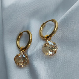 Odinis kaklo papuošalas su swarovski "Rombas"