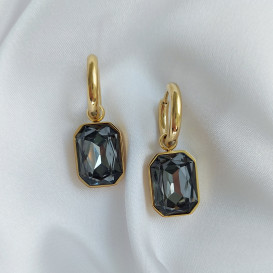 Grandinėlė su swarovski pakabuku+auskarai