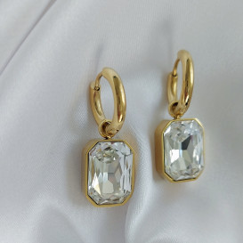 Grandinėlė su swarovski pakabuku+auskarai