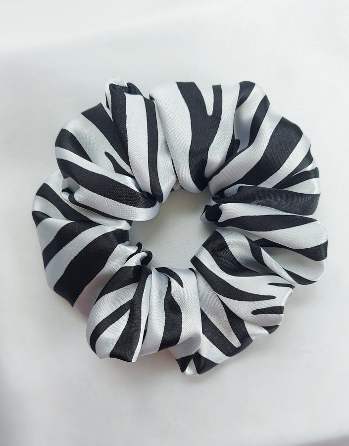 Gumyte plaukams Baltas zebras
