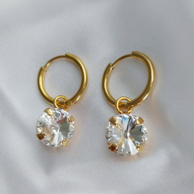 Grandinėlė su swarovski pakabuku+auskarai Crystal