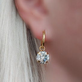 Grandinėlė su swarovski pakabuku+auskarai Crystal