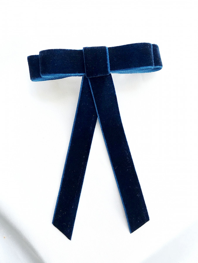 Plaukų segtukas- kaspinukas Drak blue