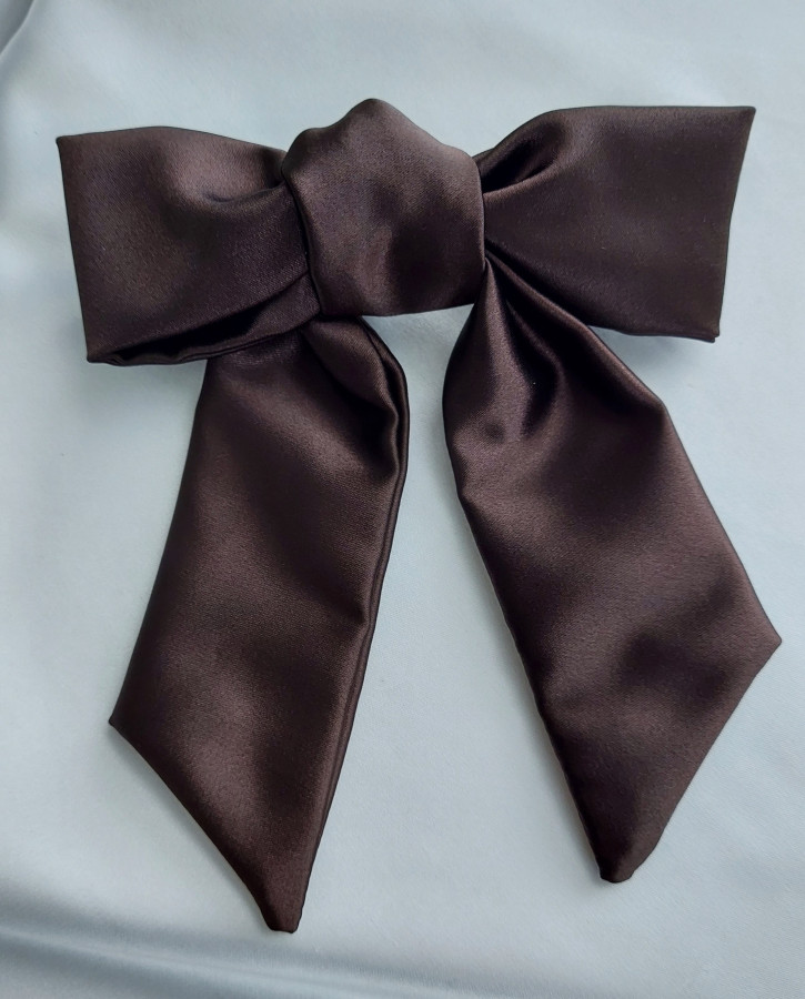 Sagė-kaspinas plaukams chocolate