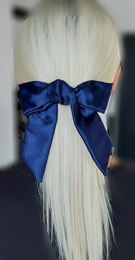 Sagė-kaspinas plaukams dark blue