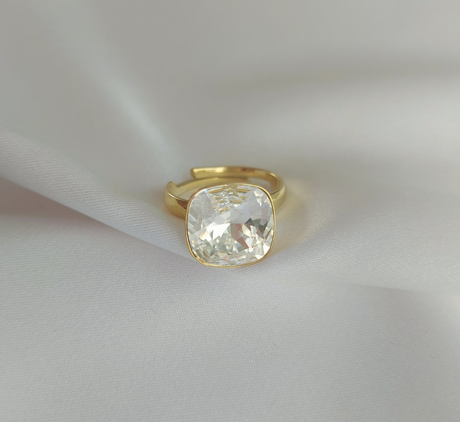 Žiedas su swarovski 925 praba Crystal
