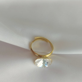 Žiedas su swarovski 925 praba Crystal