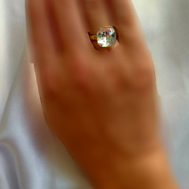 Žiedas su swarovski 925 praba Crystal