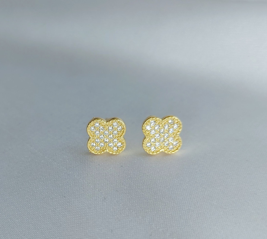 Mini dobiliukai prie ausies sidabras 925
