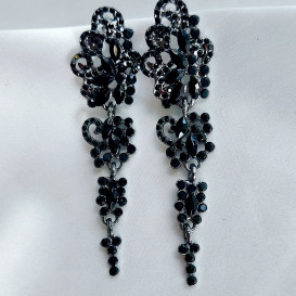 Auskarai kabantys Vynuogė Black