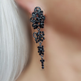 Auskarai kabantys Vynuogė Black